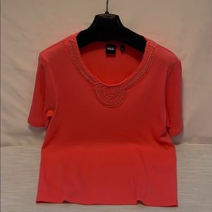 NWOT Rafaella Pink Blouse